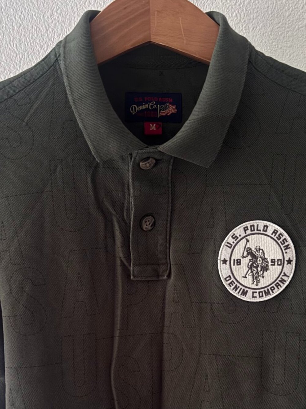 U.S. Polo Assn. Printed Polo Shirt Men's Medium Slim Fit